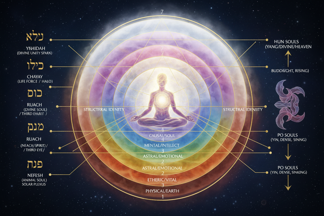 The Seven Layers of Soul: Kabbalah vs. Eastern Hun-Po Systems
