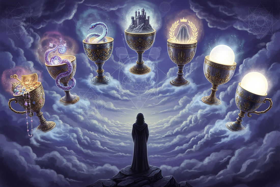 Seven of Cups Tarot Card: Complete Guide to Meaning & Symbolism - Nicole's ritual universe
