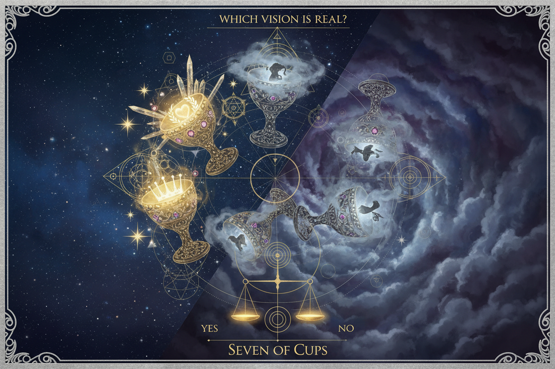 Seven of Cups Yes or No? (Plus Timing Predictions) - Nicole's ritual universe