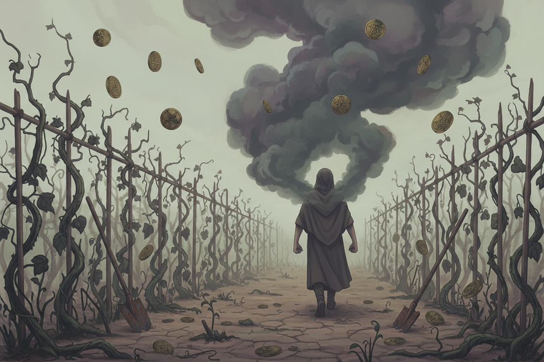 Seven of Pentacles Reversed: Blocked Growth & Poor ROI