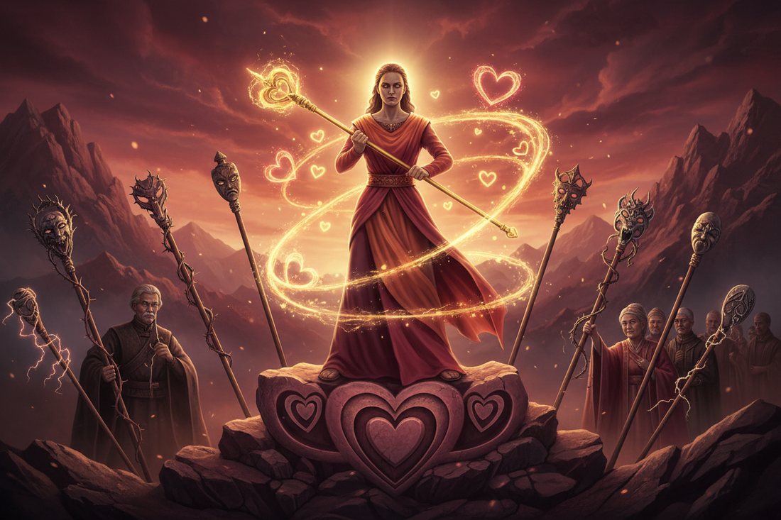 Seven of Wands in Love Readings: Defending Your Relationship