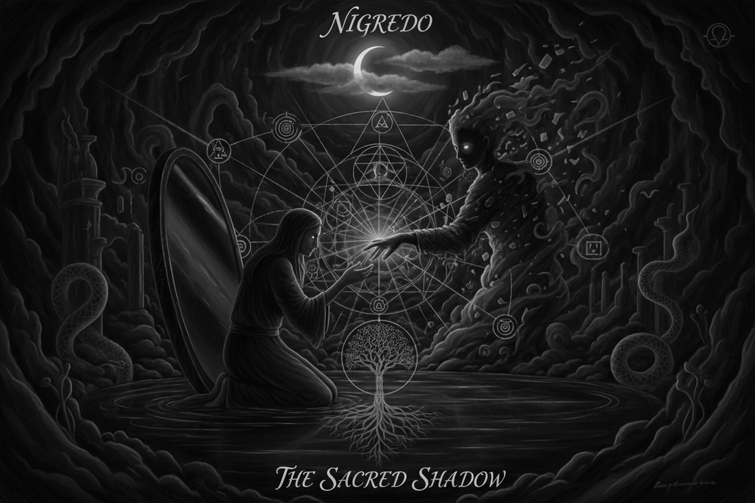 Shadow Work as Nigredo: Alchemical Approach to Darkness - Nicole's ritual universe