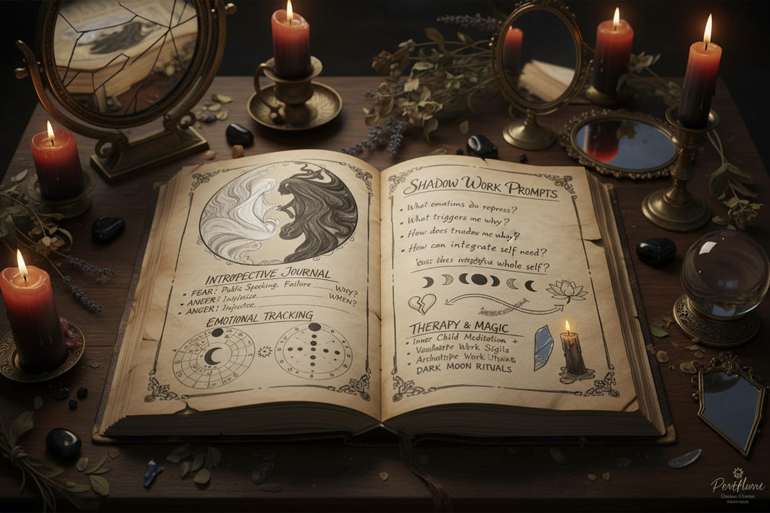 Shadow Work Grimoire: Documenting Inner Journey - Nicole's ritual universe