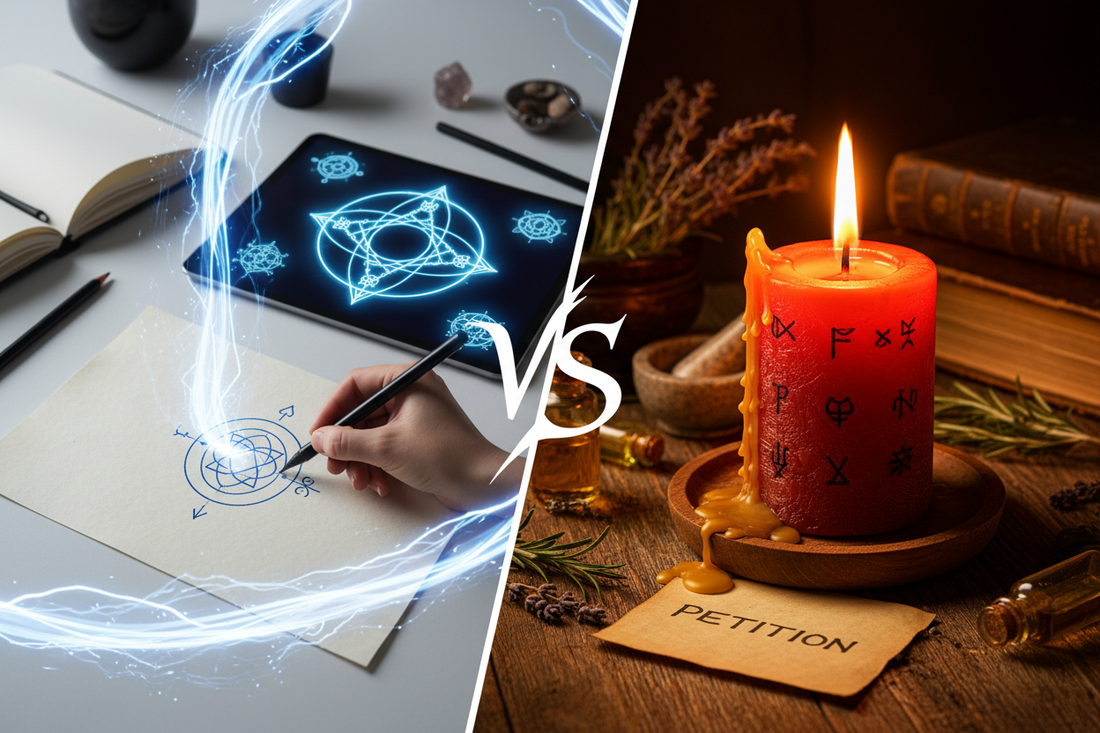 Sigil Magic vs Candle Magic: Which Spell Method is Right for You? - Nicole's ritual universe