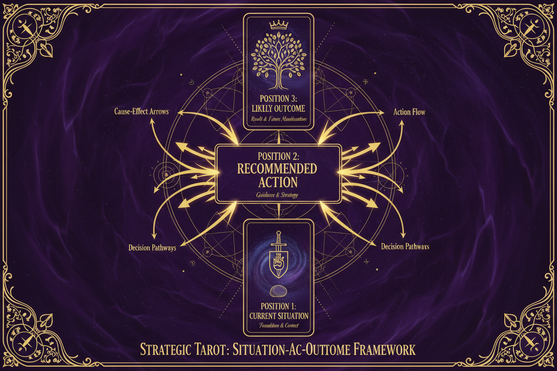 Three Card Spread: Situation-Action-Outcome - Nicole's ritual universe