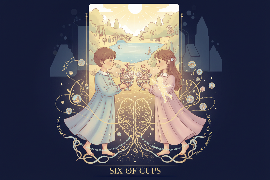 Six of Cups — Nostalgia, Inner Child, Memory Imprints - Nicole's ritual universe