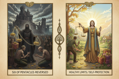 Six of Pentacles Reversed: Unfair Exchange or Healthy Boundaries