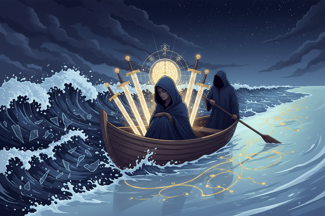 Six of Swords — Mental Transition and Healing Journey - Nicole's ritual universe