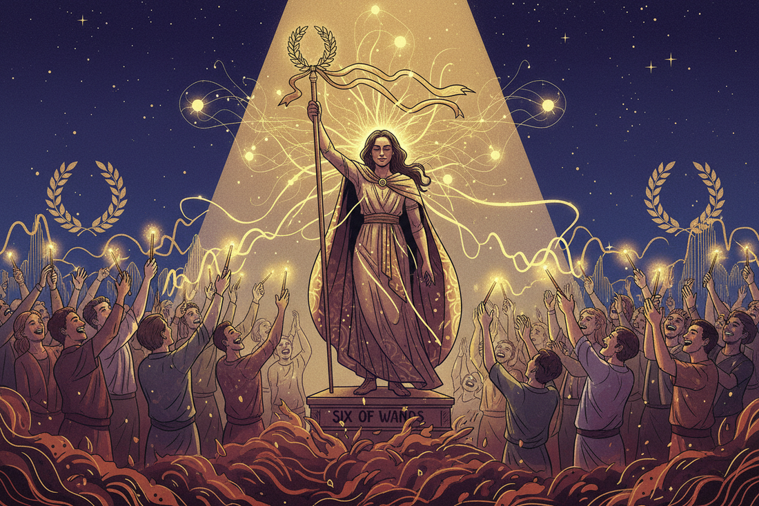 Six of Wands — Recognition, Validation, and Success Drive - Nicole's ritual universe