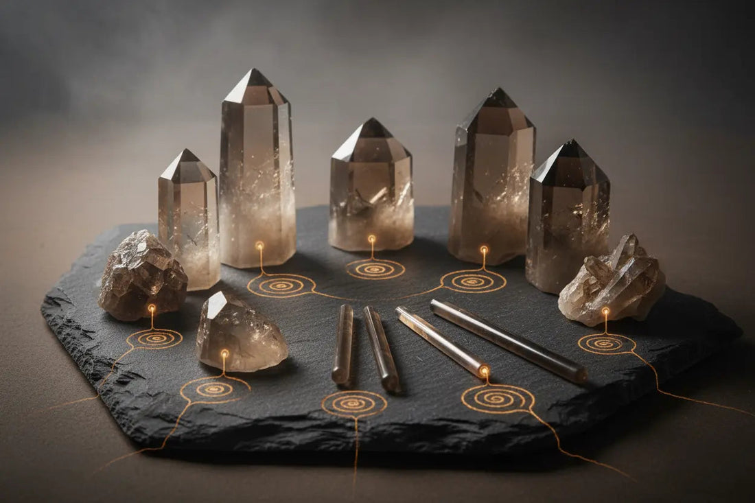 Smoky Quartz: Grounding & Transmutation Crystal - Complete Guide Nicole's ritual universe