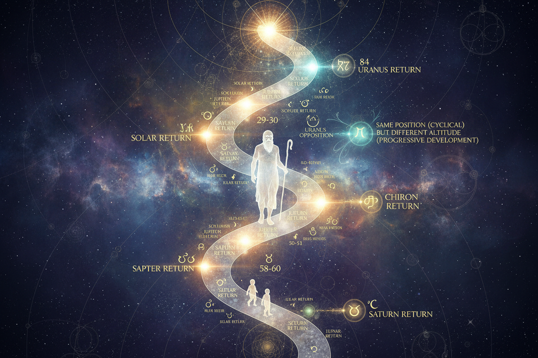The Spiral of Time: Astrological Return Cycles - Nicole's ritual universe