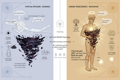 Spiritual Bypassing vs Genuine Transcendence