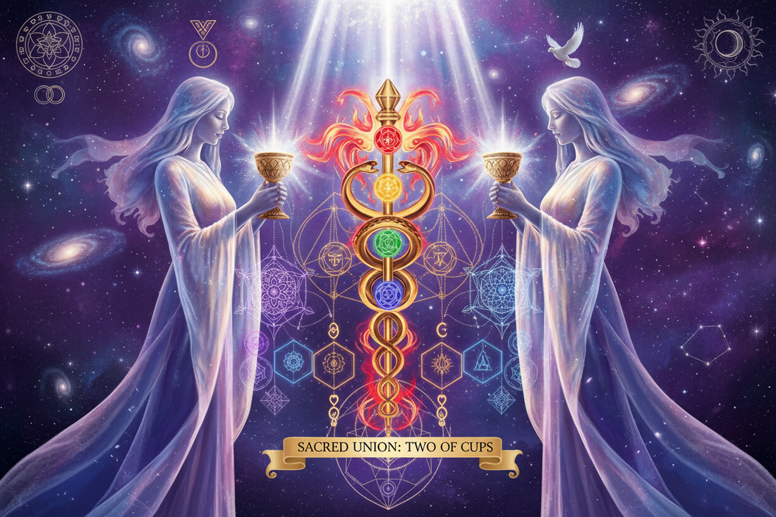 Two of Cups Spiritual Meaning: Sacred Union & Divine Partnership - Nicole's ritual universe