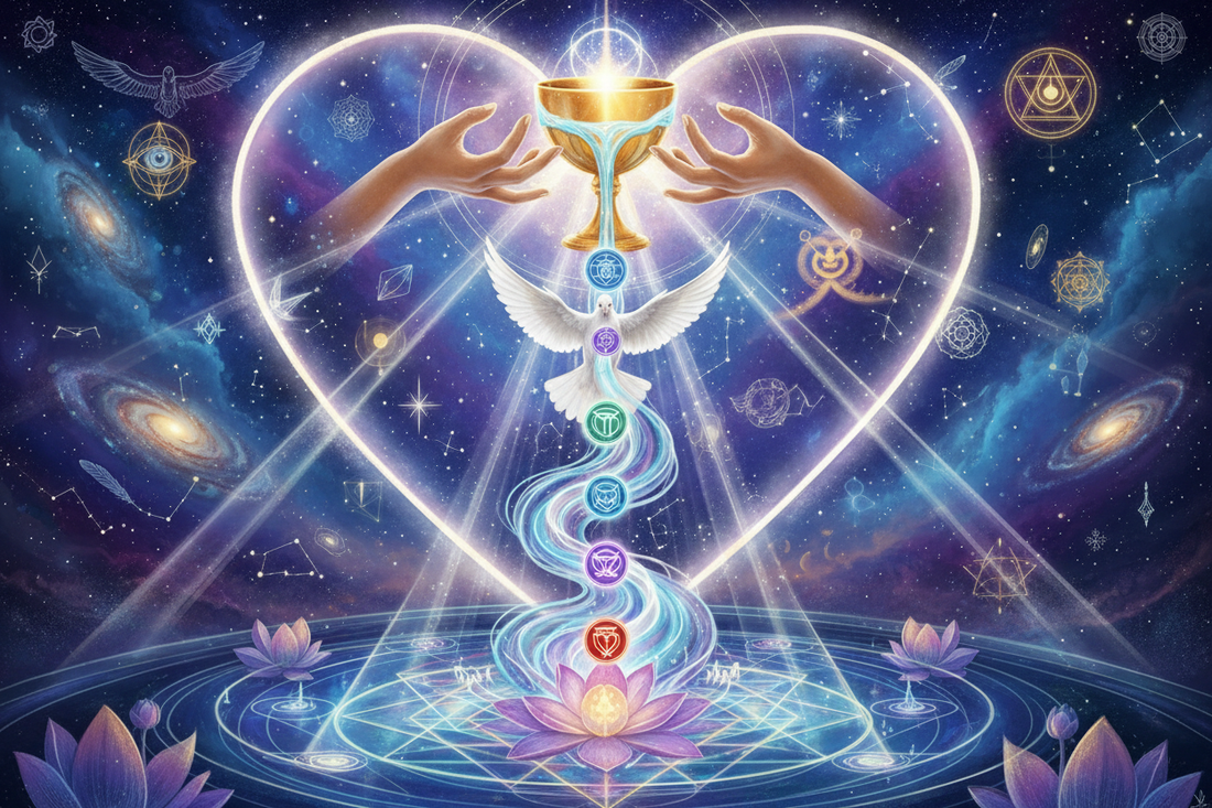 Ace of Cups Spiritual Meaning: Divine Love & Heart Chakra Awakening - Nicole's ritual universe