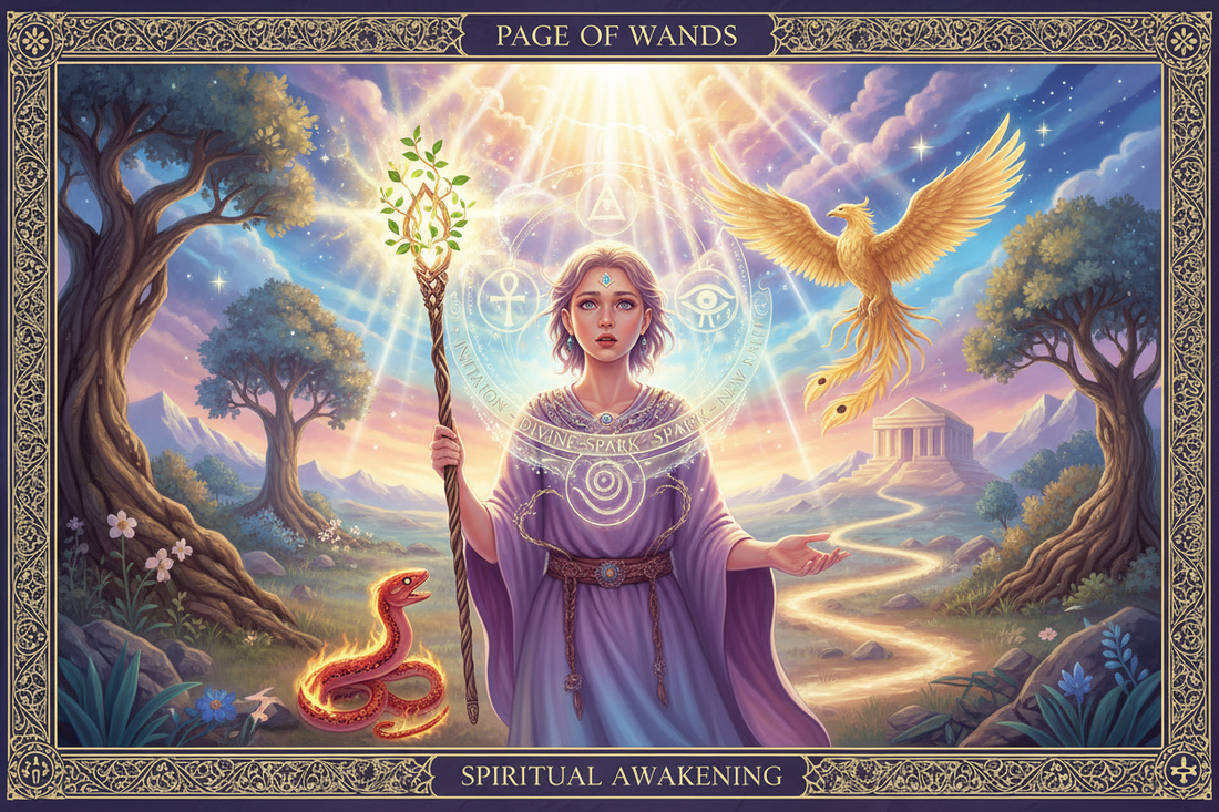 Page of Wands Spiritual Meaning: Divine Messages & Spiritual Awakening - Nicole's ritual universe