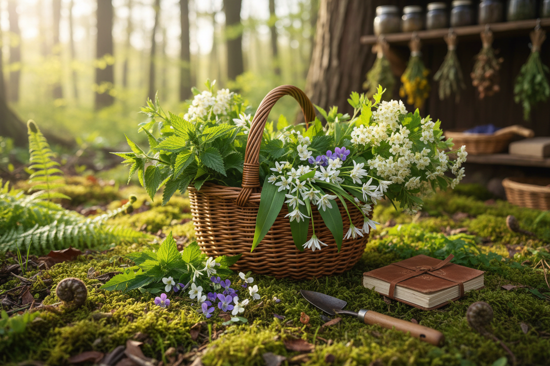 Spring Foraging Guide: What to Collect March–May for Witch's Pantry