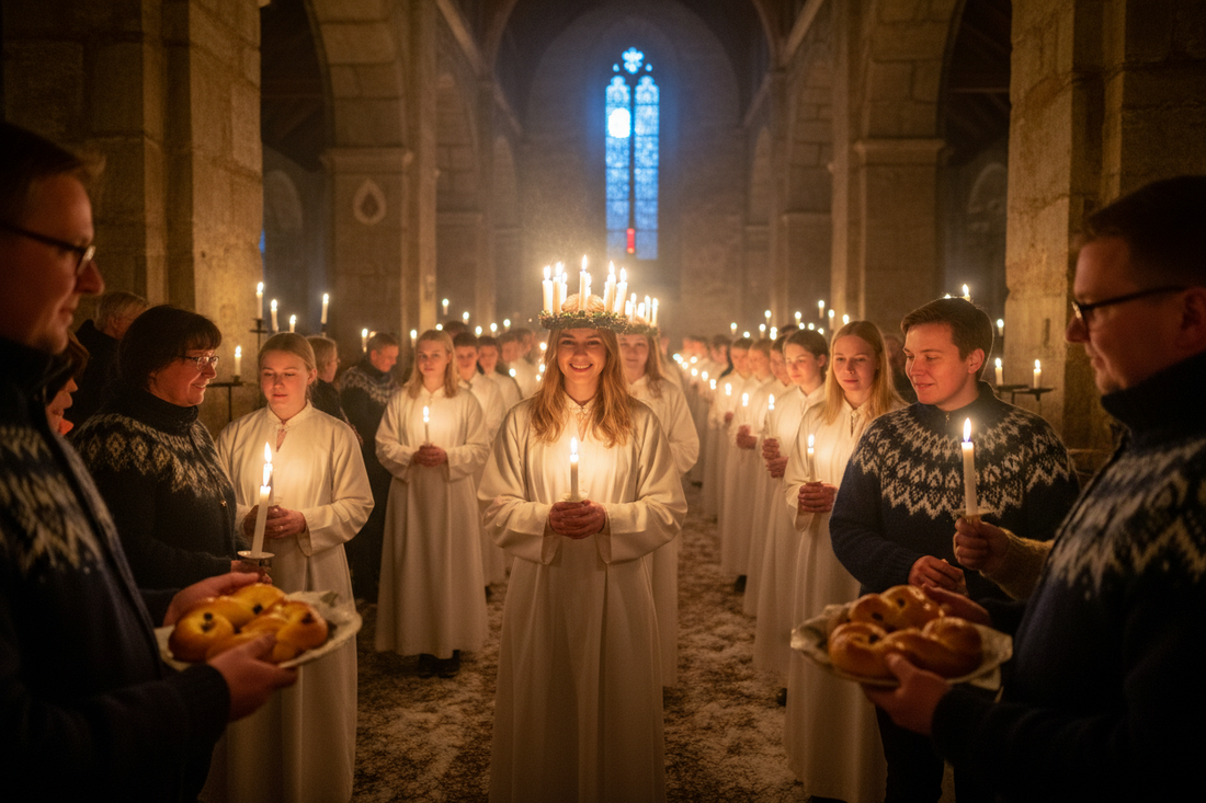 St. Lucia Rituals: Candle Crown Processions and Light Ceremonies