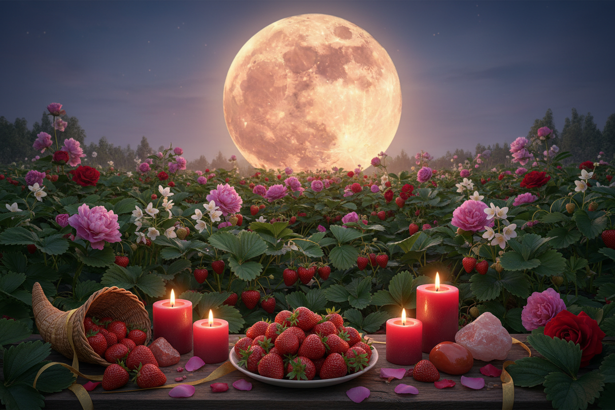 Straberry Ritual Strawberry Moon: June Full Moon Magic | Complete Guide – Nicole's ...