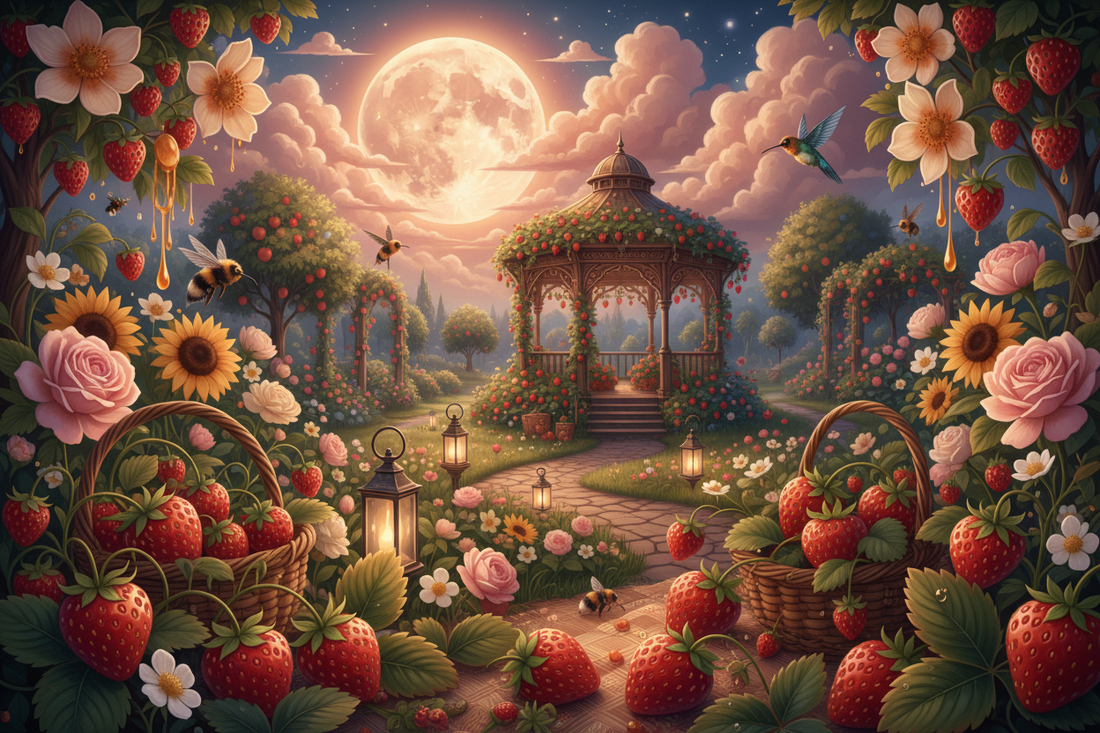 Strawberry Moon Sweetness: June Full Moon Joy and Celebration - Nicole's ritual universe