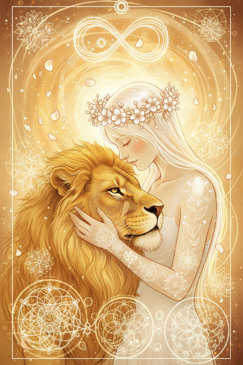 Strength (Light Path): Tarot Card Meaning, Ritual & Meditation Nicole's ritual universe