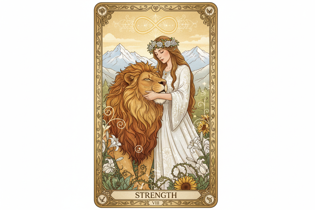 Strength Tarot Card: Courage, Compassion & Inner Power