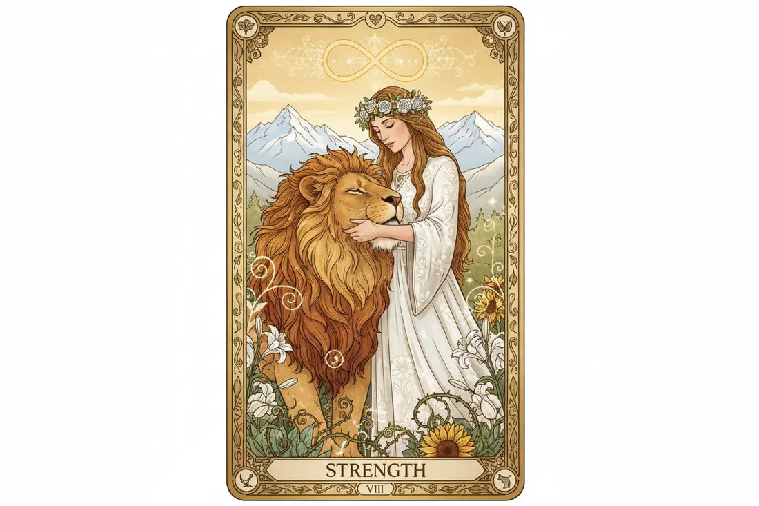 Strength Tarot Card: Courage, Compassion & Inner Power - Nicole's ritual universe