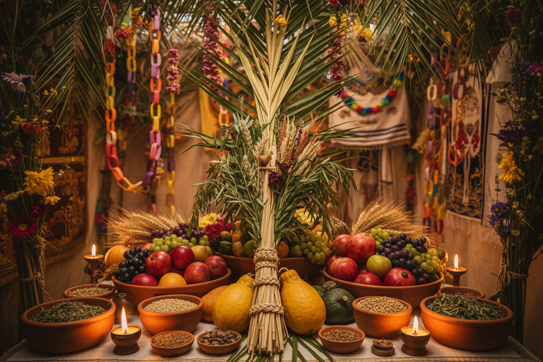 Sukkot Altar: Lulav, Etrog, and Sukkah Decorations - Nicole's ritual universe