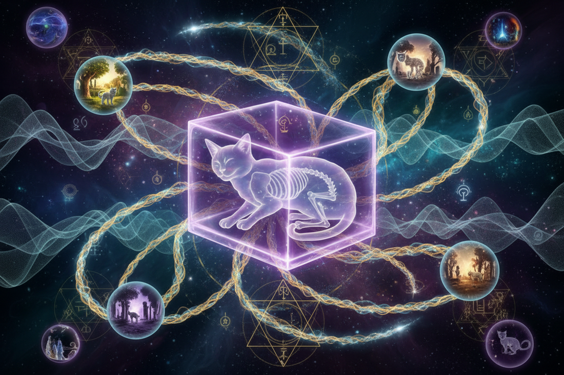 Superposition and Multiple Realities: Schrödinger's Cat and Parallel Lives - Nicole's ritual universe