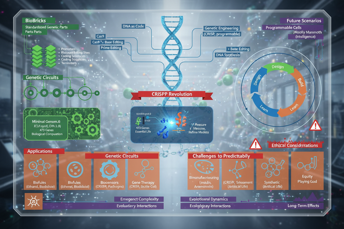 Synthetic Biology: Designing Predictable Life and Engineering Evolution