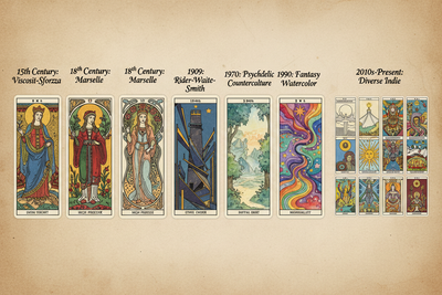Tarot Deck Evolution: Art Styles Through the Centuries