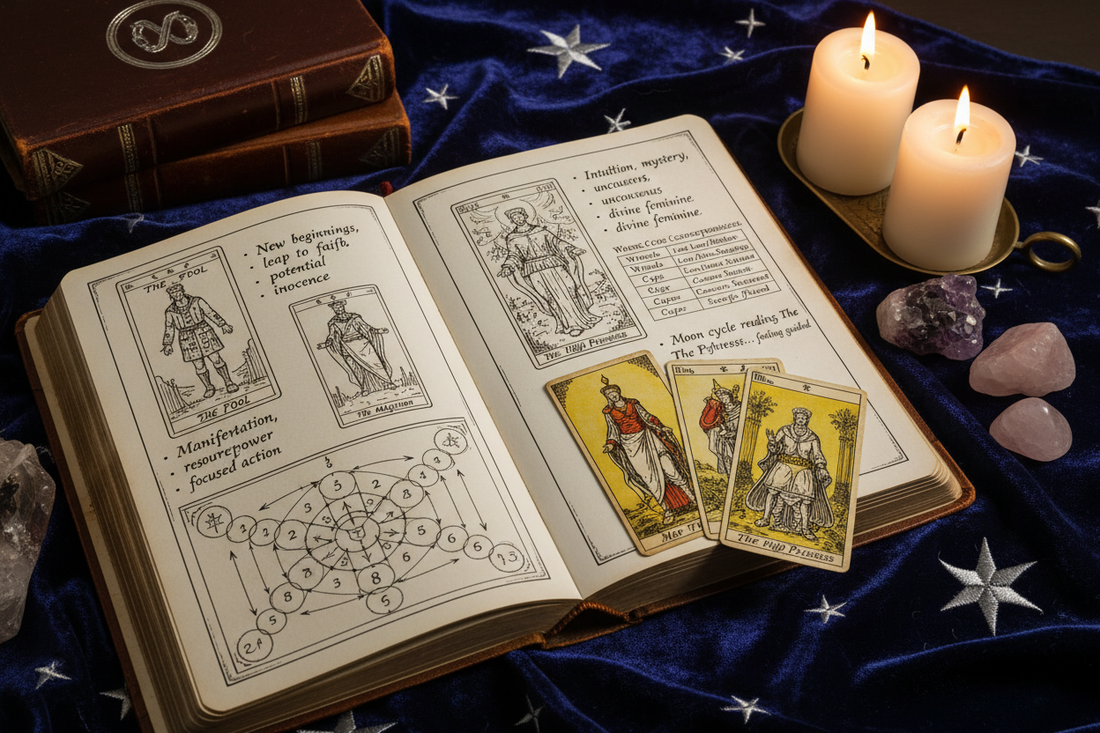 Tarot Grimoire: Recording Card Meanings & Spreads