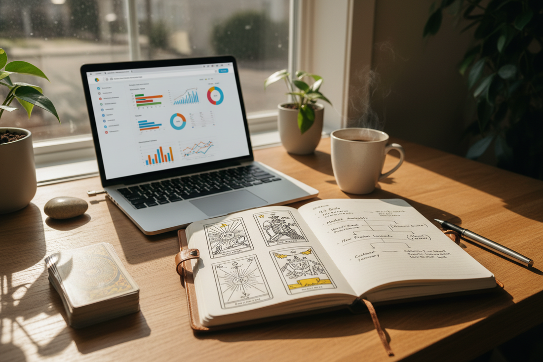 Tarot Journaling for Entrepreneurs: Intuition Meets Data - Nicole's ritual universe
