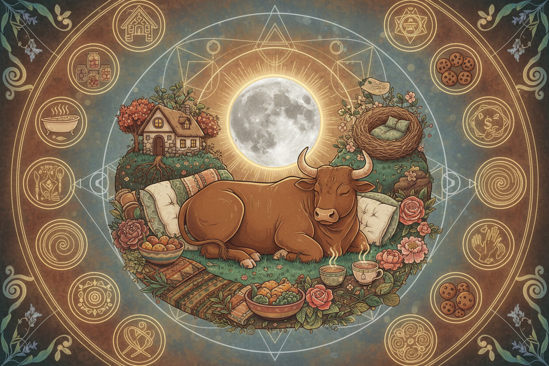 Taurus Moon: Emotional Security Through Comfort - Nicole's ritual universe