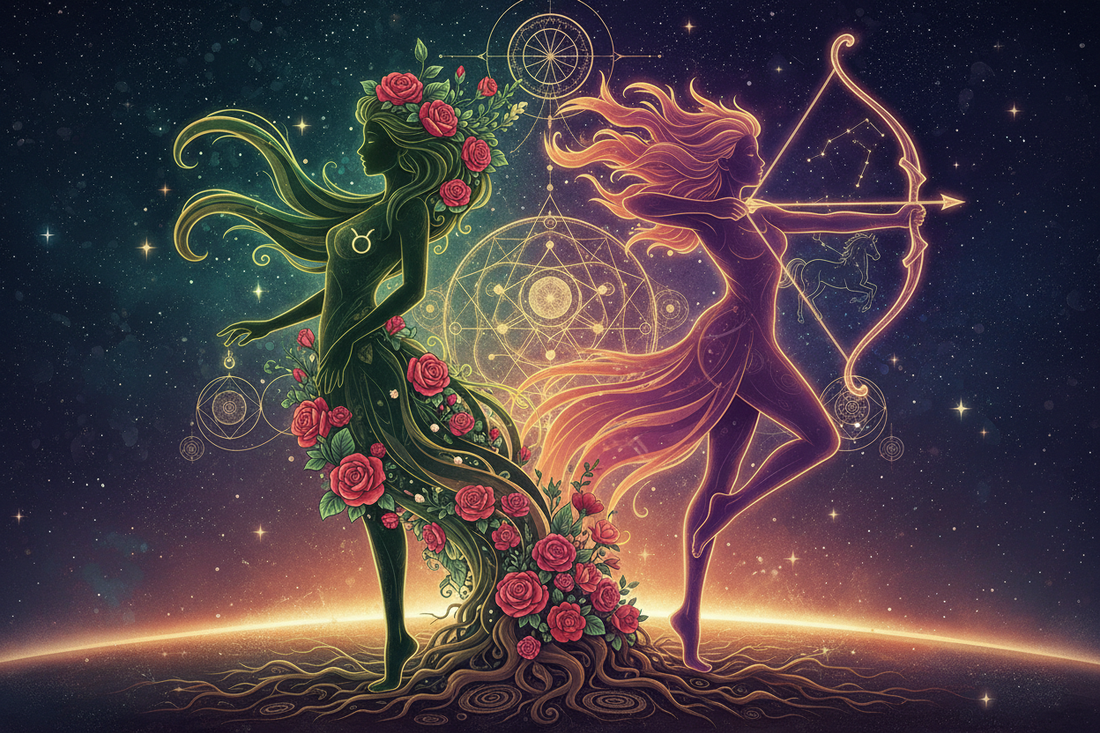 Taurus Mother with Sagittarius Daughter: The Garden and the Open Road Nicole's ritual universe