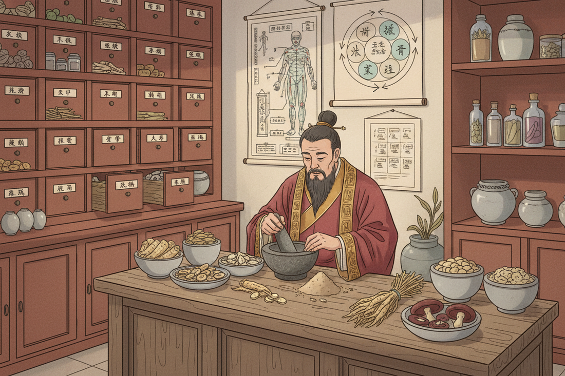 Traditional Chinese Medicine Herbs Meridians Five Elements