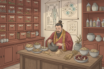 Traditional Chinese Medicine Herbs Meridians Five Elements