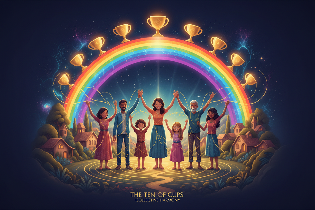 Ten of Cups — Collective Harmony and Family Systems Psychology - Nicole's ritual universe