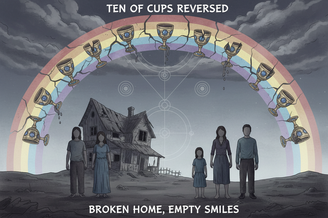 Ten of Cups Reversed: When Family Harmony Breaks - Nicole's ritual universe
