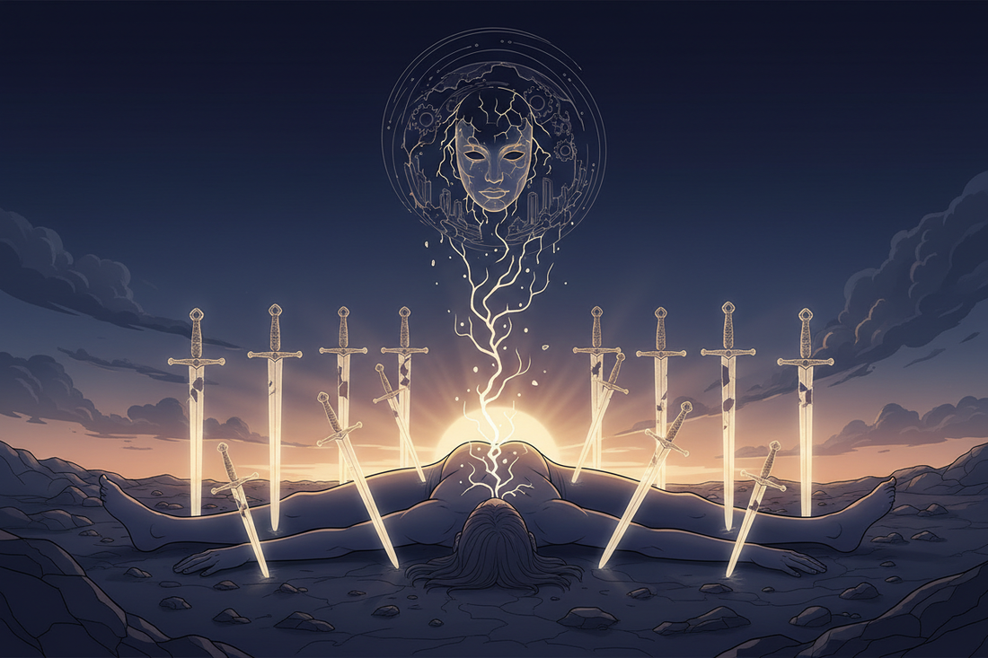 Ten of Swords — Collapse, Ending, and Identity Reset - Nicole's ritual universe