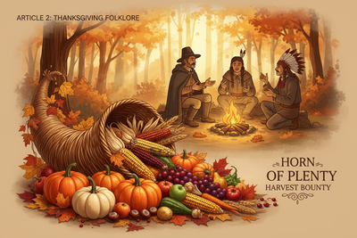 Thanksgiving Folklore: Pilgrim Legends, Cornucopia, and Harvest Stories
