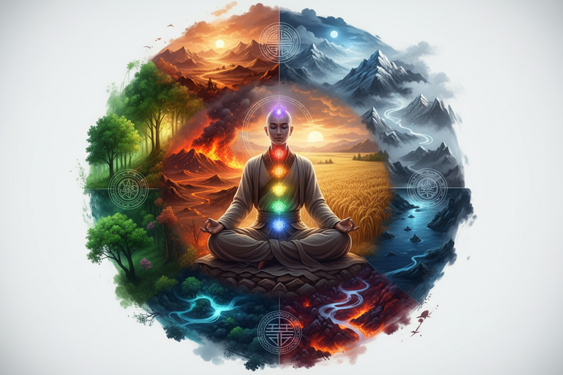 The 7 Chakras & the 5 Elements: An East-West Energy Map