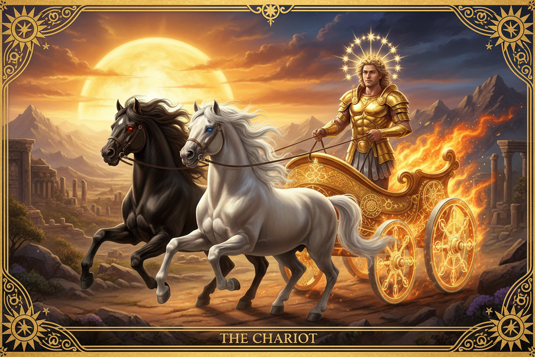 The Chariot as Apollo's Sun Chariot: Willpower & Direction - Nicole's ritual universe