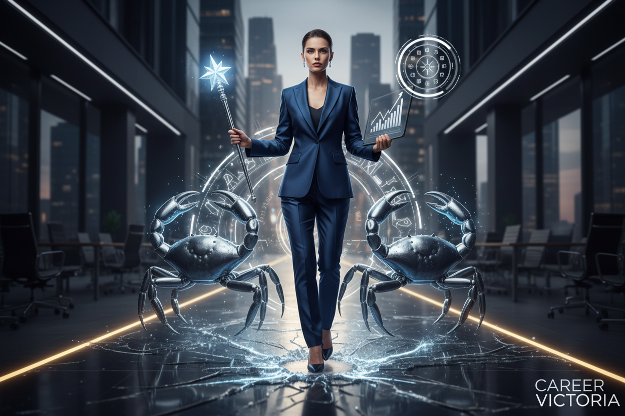 The Chariot Tarot card representing career success and ambition