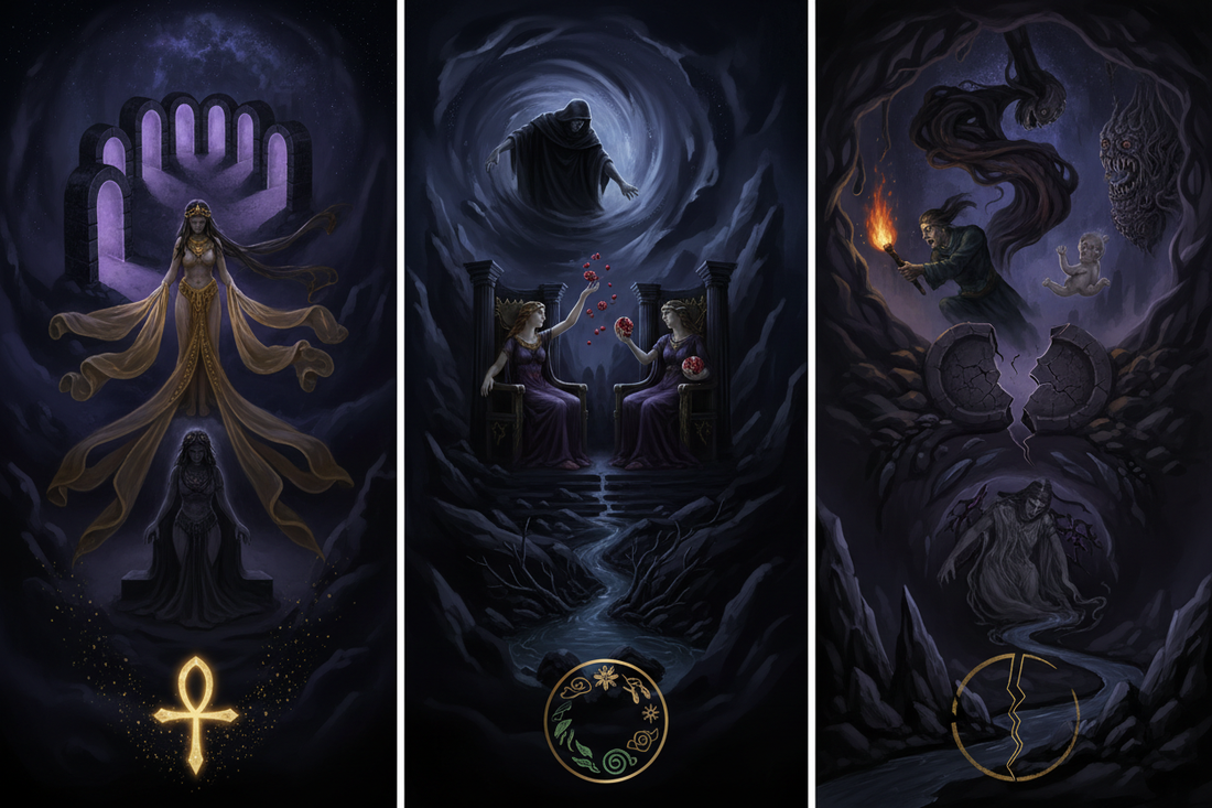 The Descent Pattern: Inanna, Persephone, and Izanami - Three Journeys to the Underworld