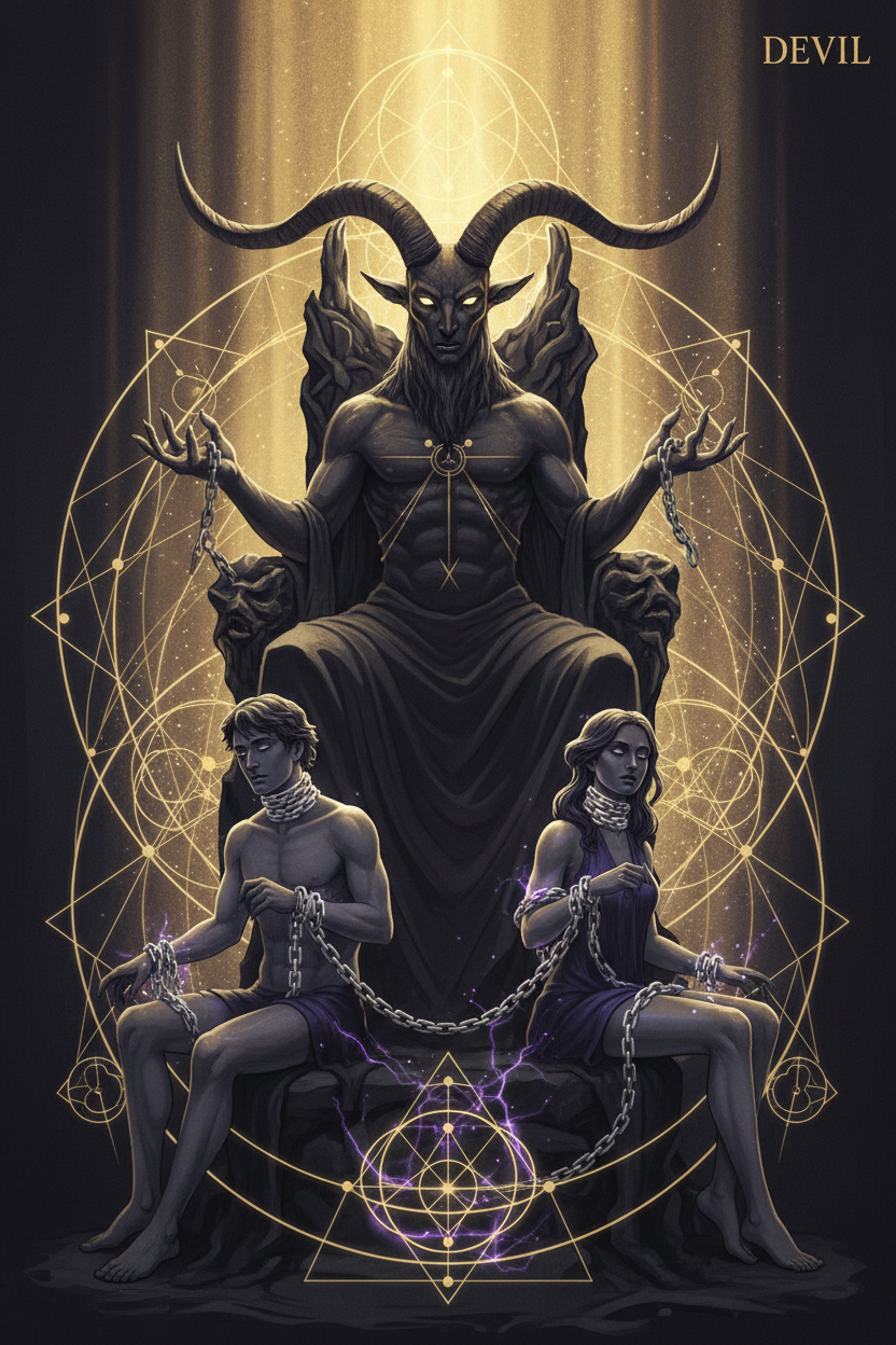 The Devil (Light Path): Tarot Card Meaning, Ritual & Meditation Nicole's ritual universe