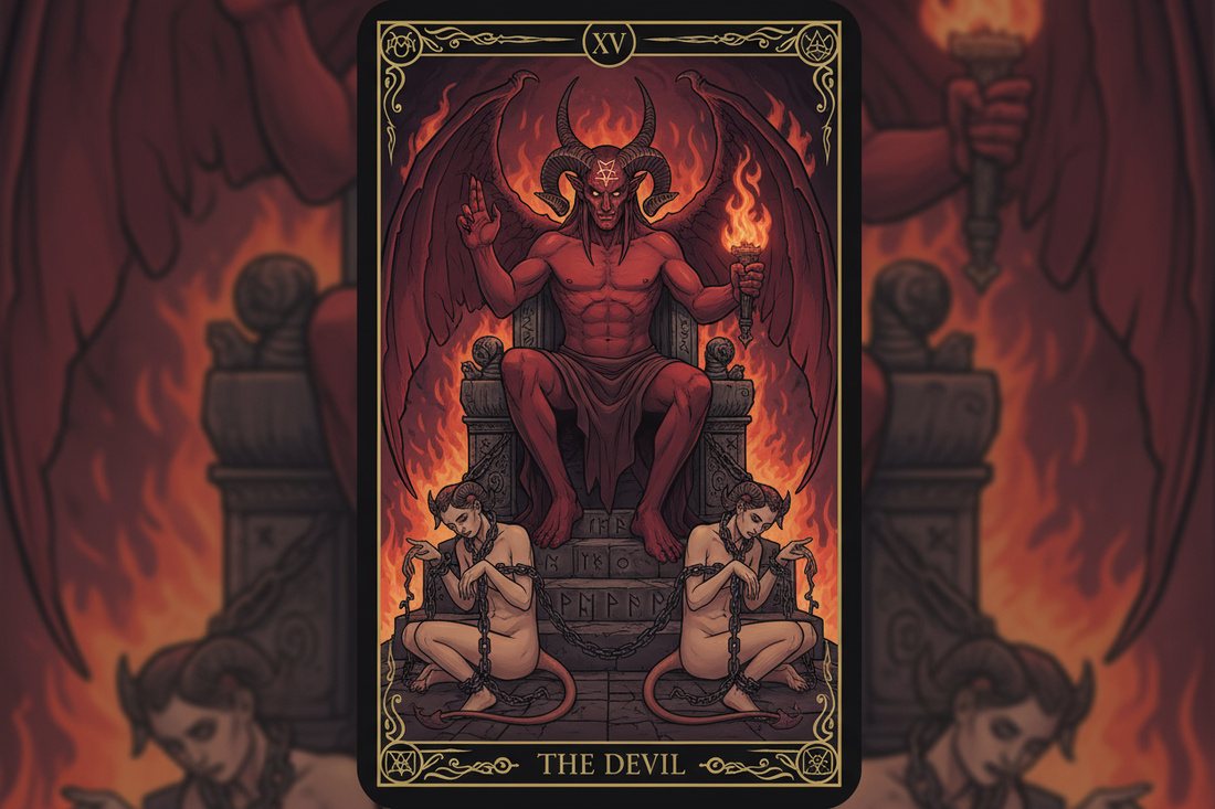 The Devil Tarot Card: Addiction, Shadow & Materialism