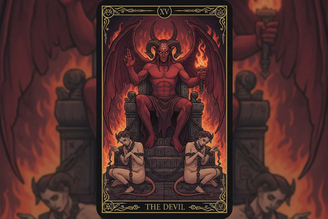 The Devil Tarot Card: Addiction, Shadow & Materialism - Nicole's ritual universe