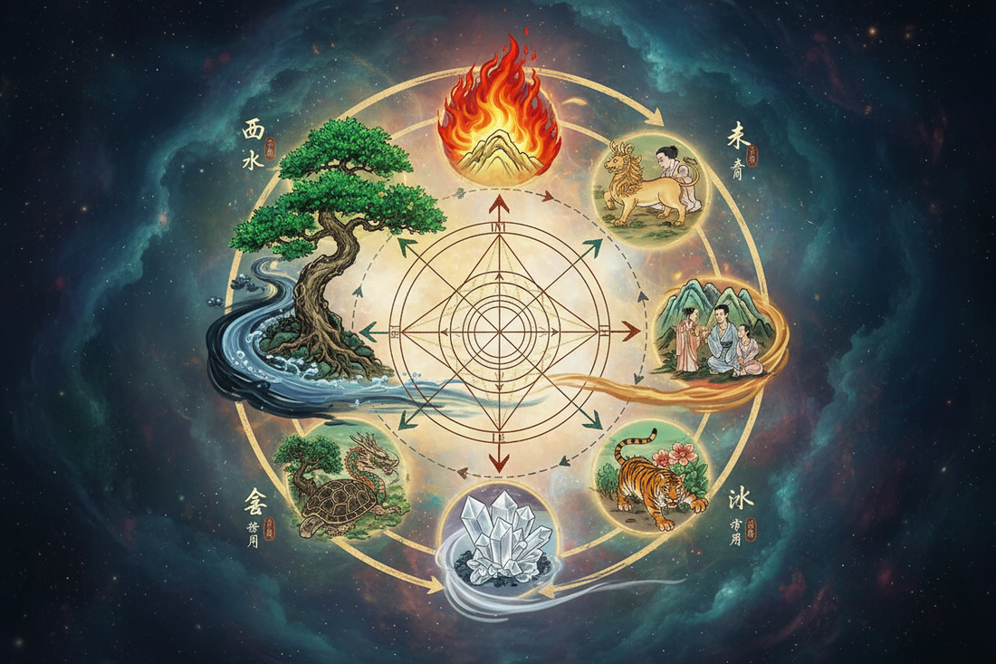 The Five Elements (Wu Xing): Wood, Fire, Earth, Metal, Water in Your Life - Nicole's ritual universe