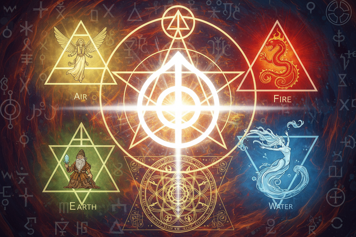 The Four Elements & Fifth Essence: Fire, Water, Air, Earth, Spirit | By ...