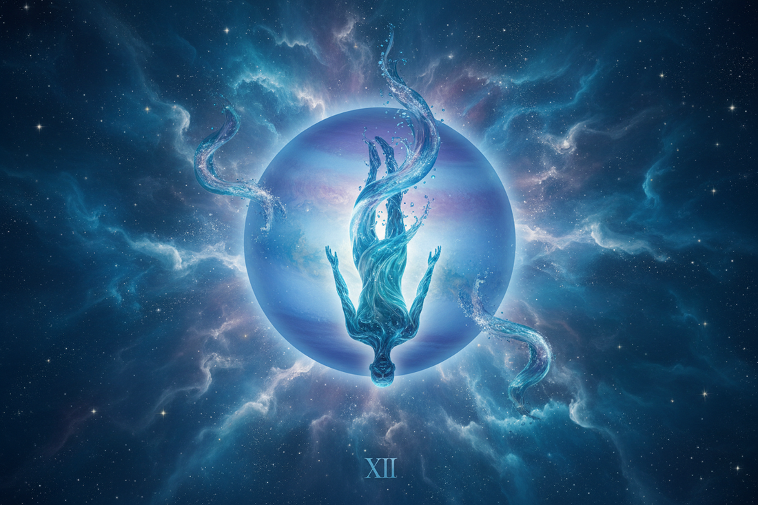 The Hanged Man + Neptune Energy: Spiritual Dissolution